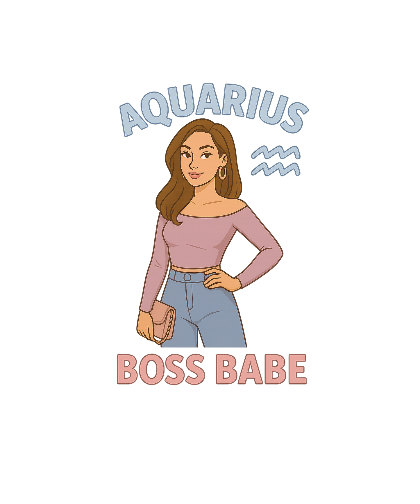 Aquarius Boss Babe Premium Hoodie | Zodiac Vibe Co.