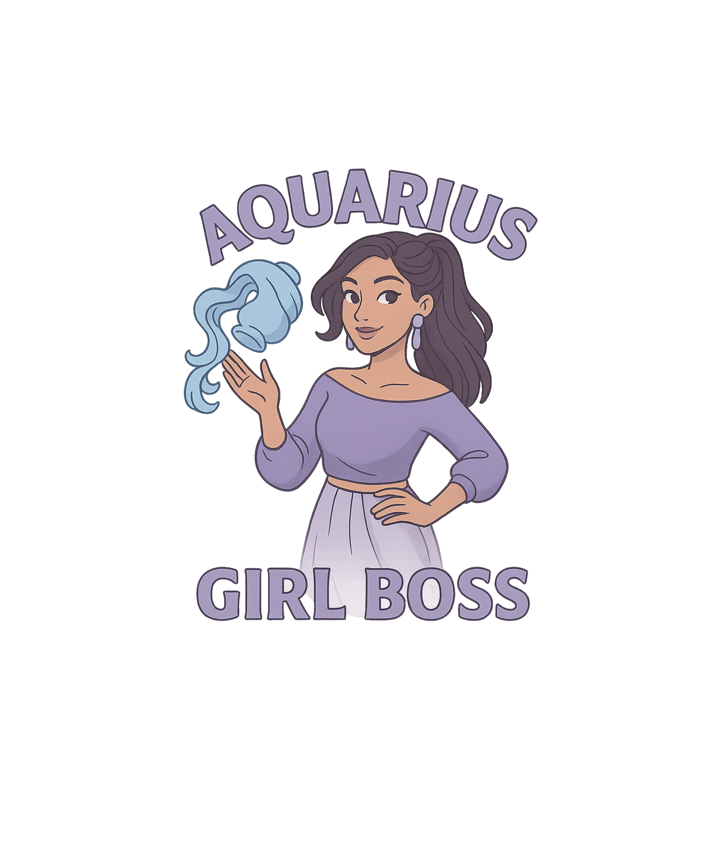 Aquarius Girl Boss Premium Hoodie | Zodiac Vibe Co.