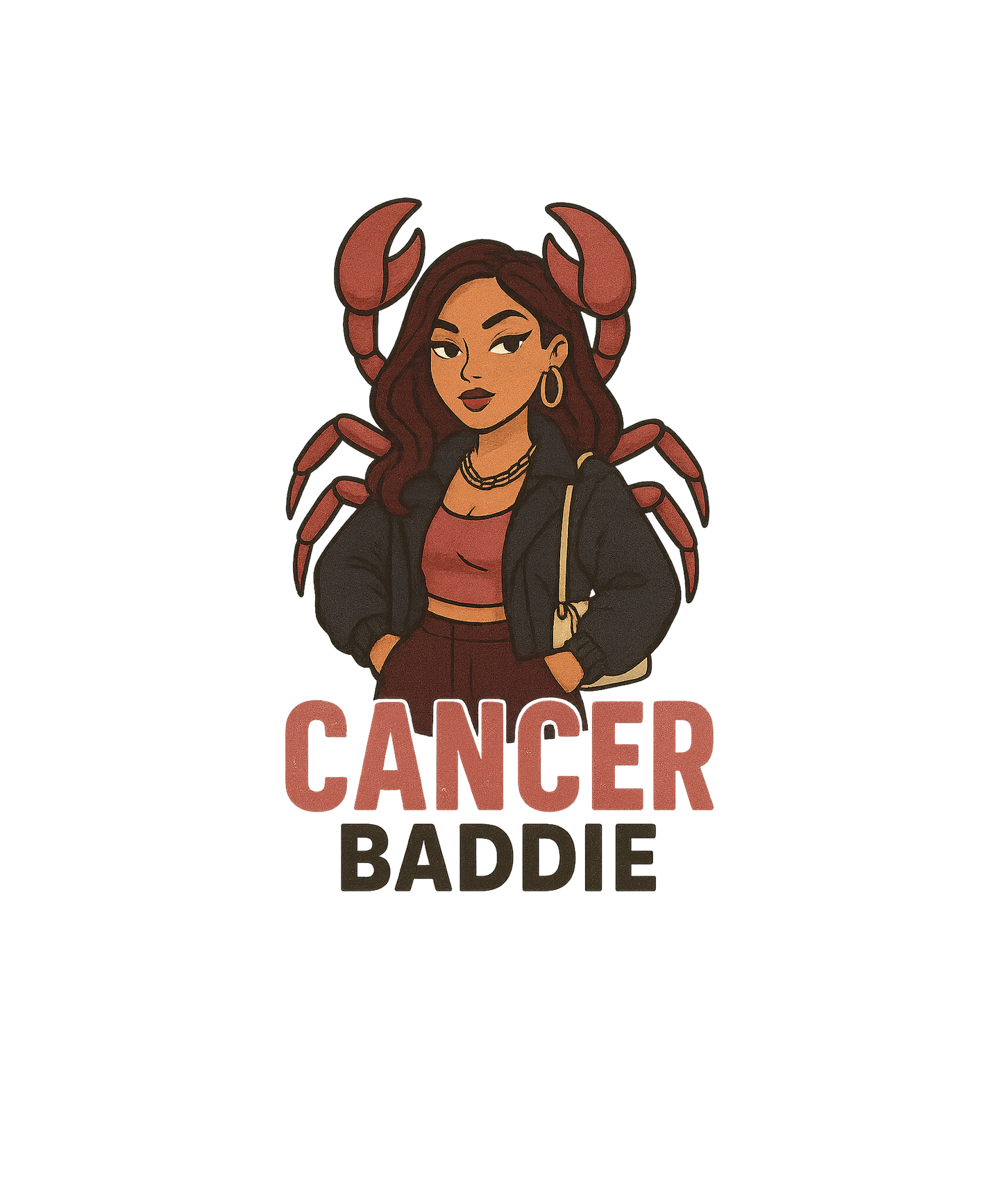Cancer Baddie Premium Hoodie | Zodiac Vibe Co.