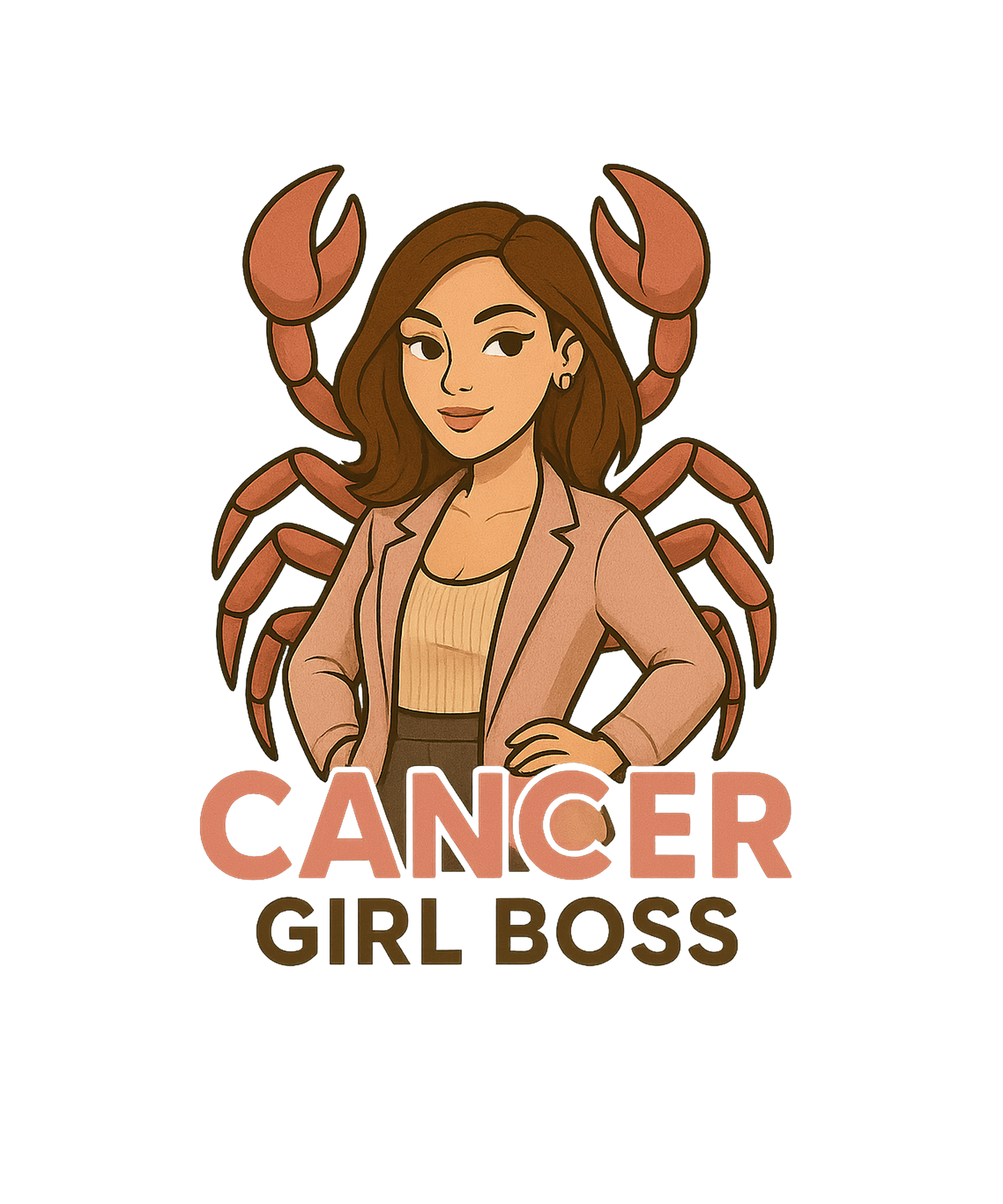 Cancer Girl Boss Premium Hoodie | Zodiac Vibe Co.