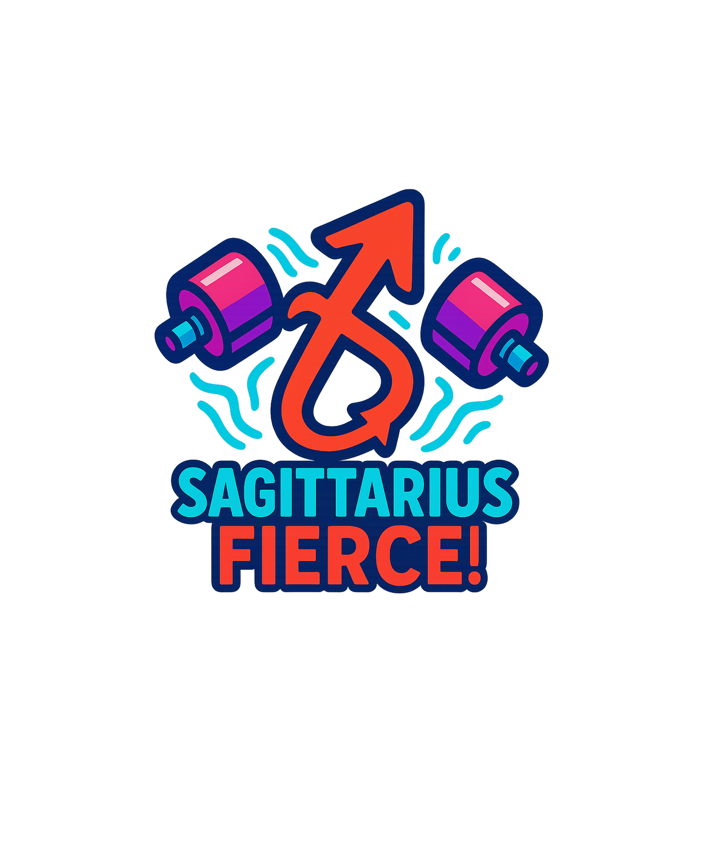 Sagittarius Fierce Premium Workout Hoodie | Zodiac Vibe Co.