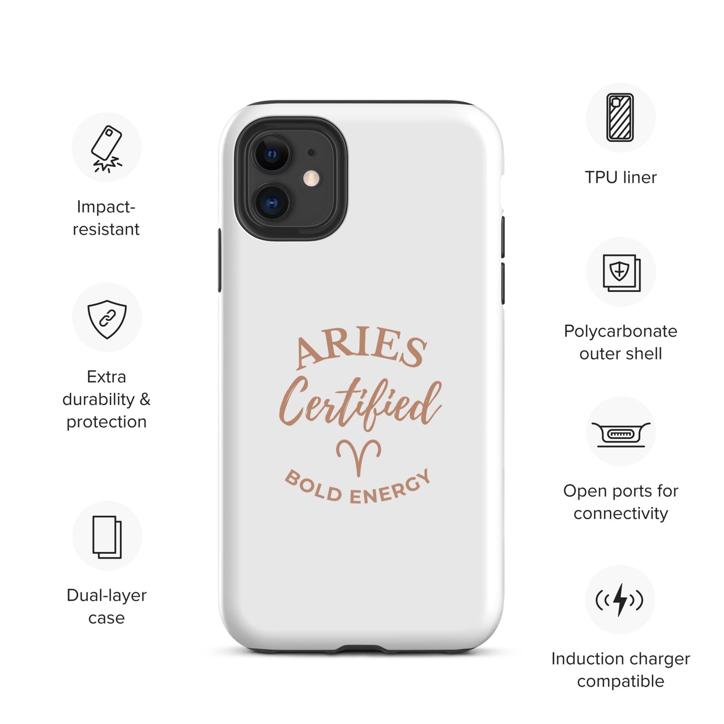 Aries Certified – Bold Energy | Tough Case for iPhone