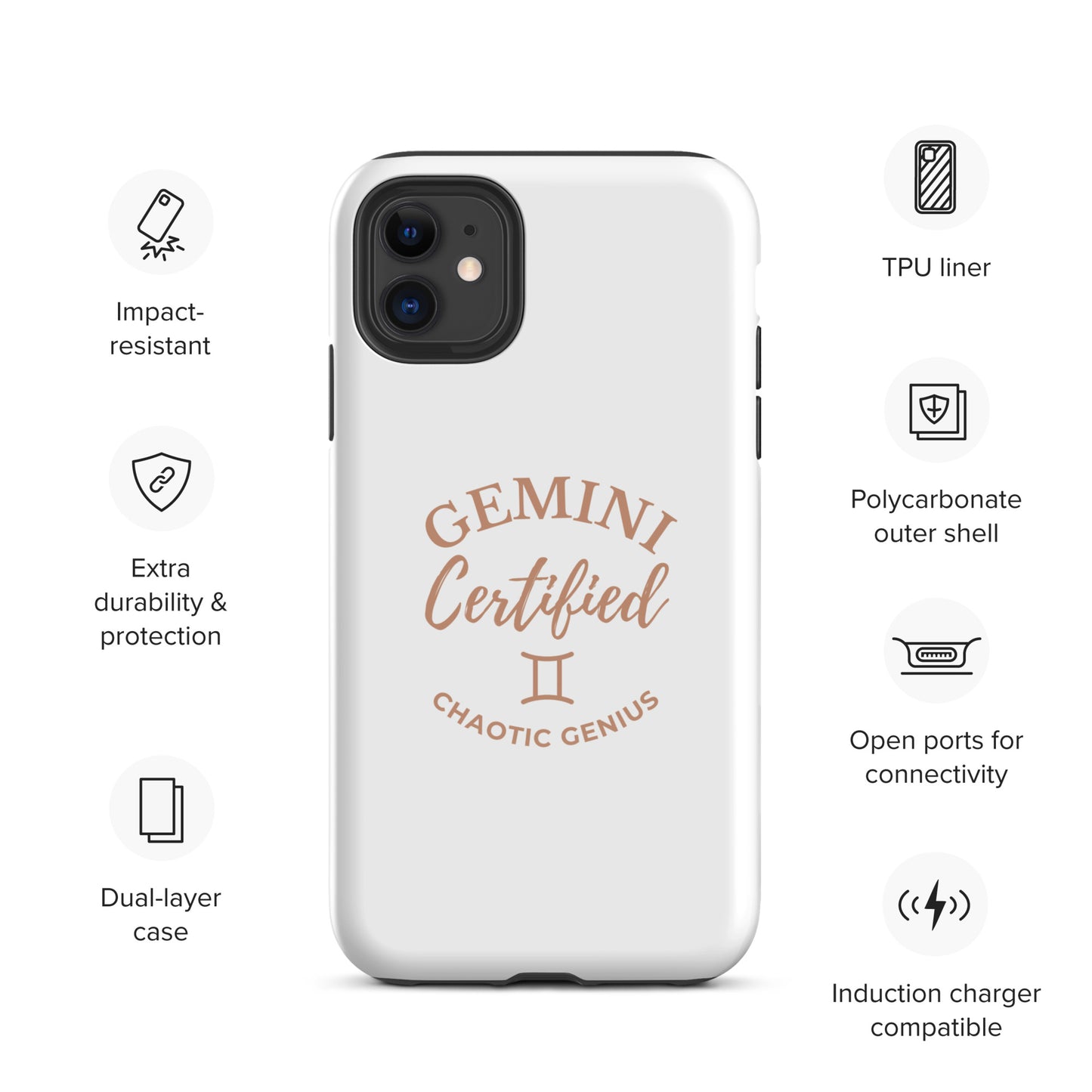 Gemini Certified – Chaotic Genius | Tough Case for iPhone®